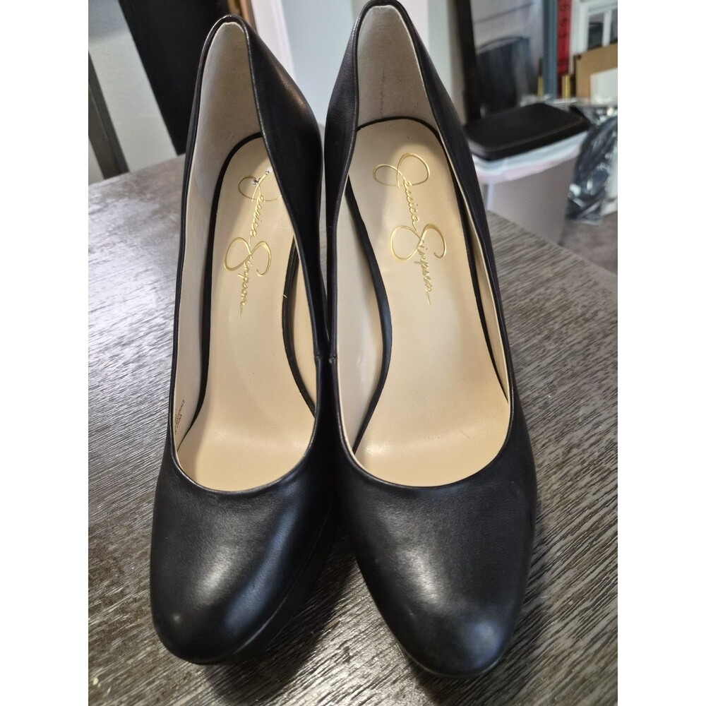 Jessica Simpson Nellah High Heel Platform Round Toe Pumps Black Size 9 Med. - Picture 4 of 9